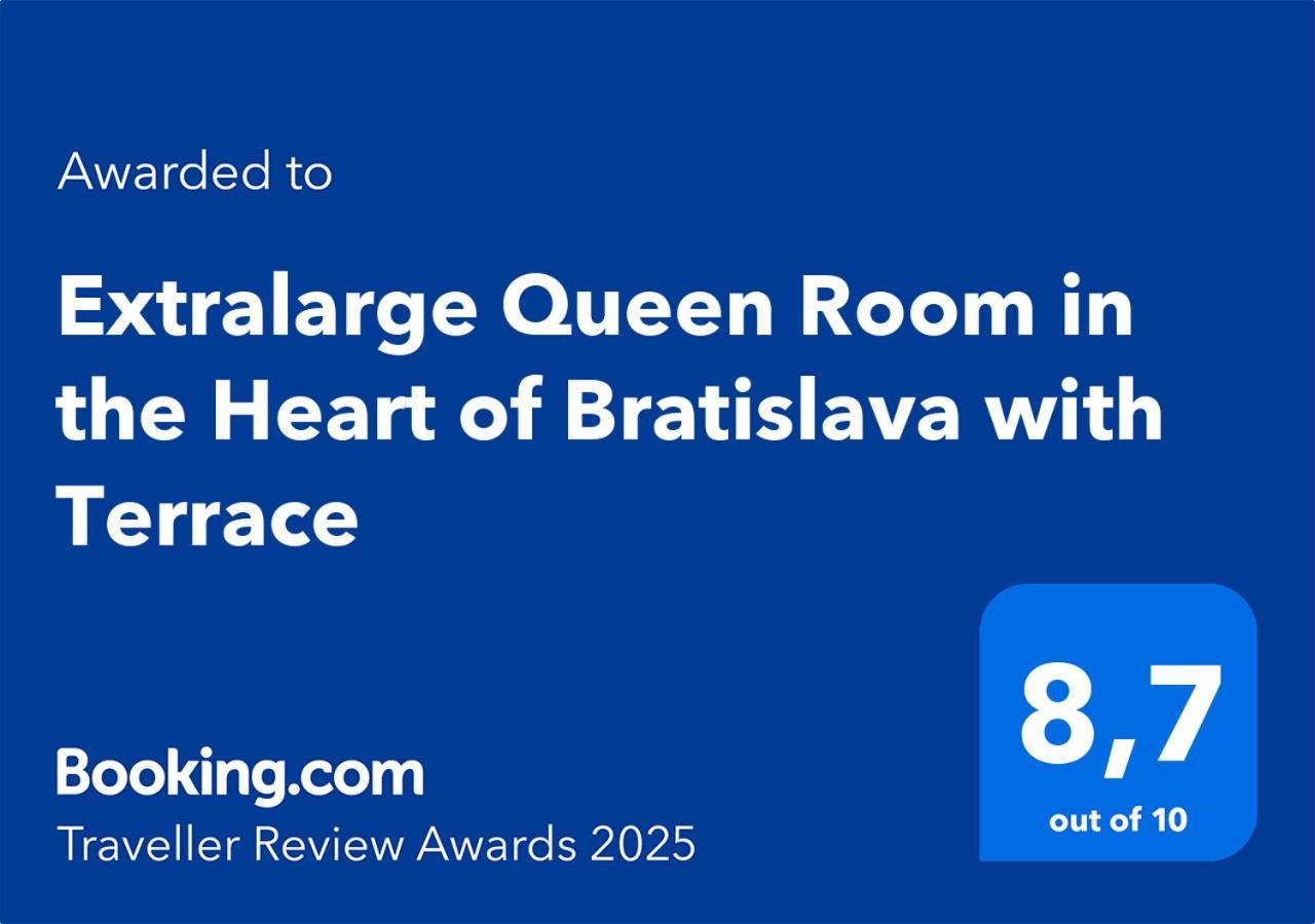 Extralarge Queen Room In The Heart Of Bratislava With Terrace Экстерьер фото